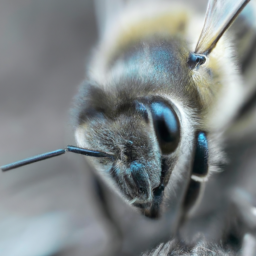 5. The eyes of bees have a certain type of hair.