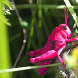 Rare Pink Grasshopper Discovered by Amateur Photographer in Welsh Garden