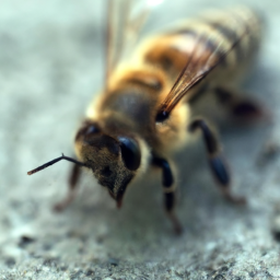 5. The eyes of bees have a certain type of hair.