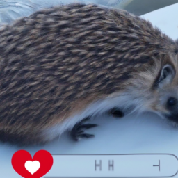 4. The hedgehog's heart beats an average of 300 times per minute.